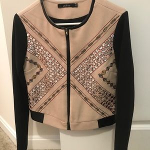 Ark & Co motorcycle jacket with embellishments